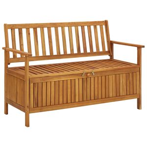 vidaXL Gartenbank mit Stauraum 120 cm Massivholz Akazie