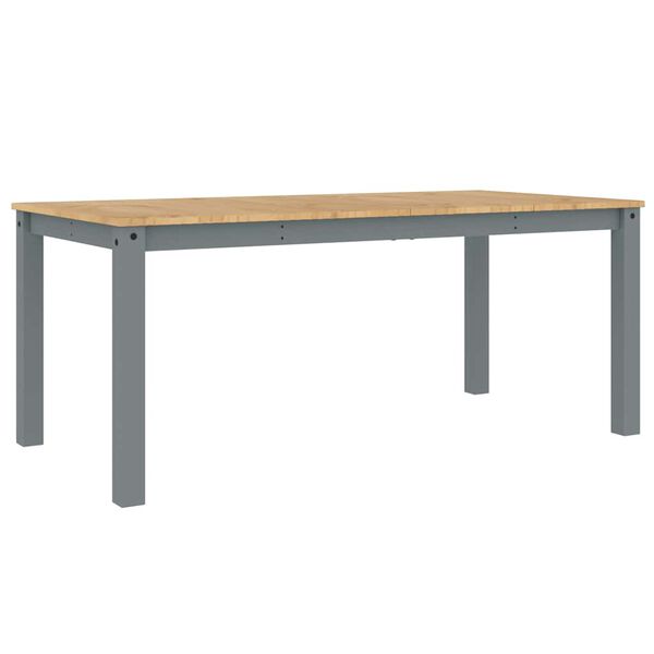 vidaXL 4-tlg. Essgruppe Panama Grau Massivholz Kiefer