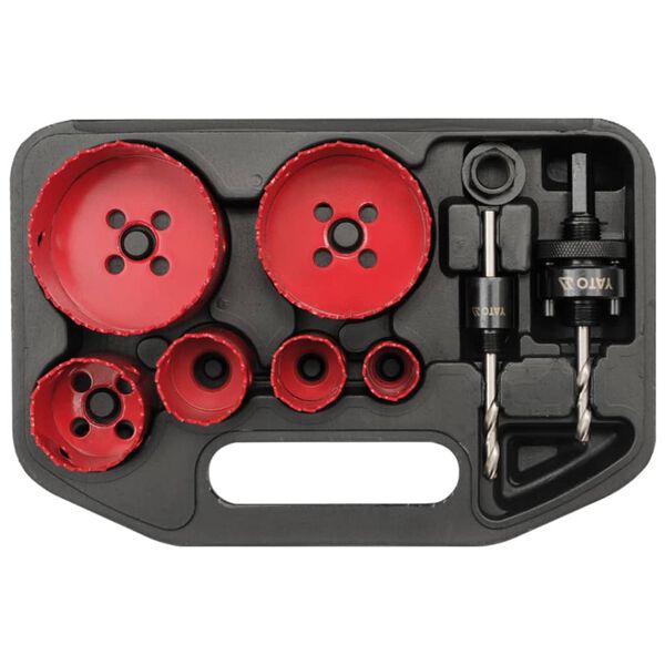 YATO Neunteilige Elektriker Lochs&auml;ge Kit YT-3380