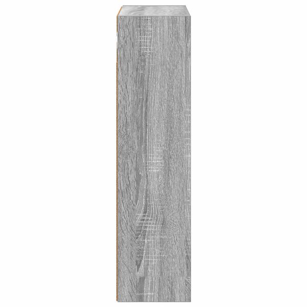 vidaXL Badezimmer-Wandschrank Graues Sonoma 40 x 16 x 62,5 cm