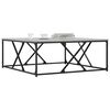 vidaXL Couchtisch Grau Sonoma 100x100x40 cm Holzwerkstoff