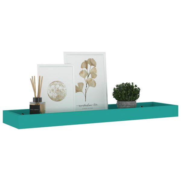 vidaXL Loggia Wandregale 4 Stk. Blau 60x15x4 cm MDF