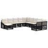 vidaXL Gartensofa-set 11 stk. 11-Sitzer Schwarz Poly-Rattan