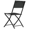 vidaXL 3-tlg. Bistro-Set Stahl Schwarz