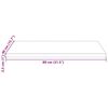 vidaXL Tischplatte 80x40x2,5 cm Massivholz Kiefer Rechteckig