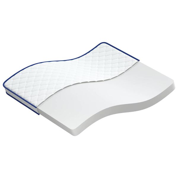 vidaXL Matratze Wei&szlig; 200 x 180 x 17 cm PU-Schaum