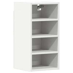 vidaXL H&auml;ngeschrank Riga Wei&szlig; 30x29,5x60 cm Holzwerkstoff