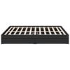vidaXL Bettgestell mit Schubladen Schwarz 200x200 cm Holzwerkstoff