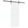 vidaXL Schiebet&uuml;r ORKDAL Wei&szlig; und Schwarz 83 x 202 cm