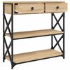 vidaXL Konsolentisch Sonoma-Eiche 75x28x75 cm Holzwerkstoff