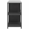 vidaXL Aufbewahrungsset f&uuml;r die K&uuml;che mit Regal mit T&uuml;r 2 pcs Schwarz