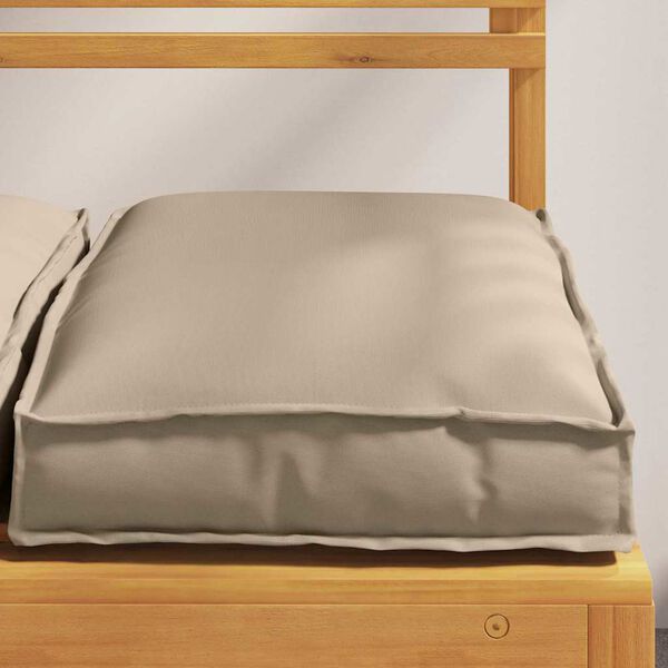 vidaXL Kissen 6 pcs Taupe 40 x 40 x 8 cm Oxford-Stoff
