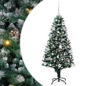 vidaXL K&uuml;nstlicher Weihnachtsbaum mit 150 LEDs mit St&auml;nder Gr&uuml;n 150 cm