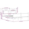 vidaXL Bettgestell ohne Matratze R&auml;uchereiche 150x200 cm Holzwerkstoff