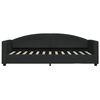 vidaXL Tagesbett Ausziehbar Schwarz 80x200 cm Stoff