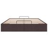vidaXL Ottoman-Bett ohne Matratze Dunkelbraun 140x200 cm Stoff