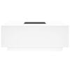 vidaXL Couchtisch mit Infinity-LED Wei&szlig; 100x100x40 cm