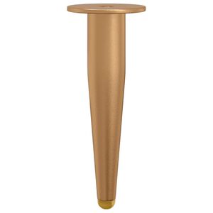 vidaXL Standf&uuml;&szlig;e 2 stk. Gold 98 x 40 mm Eisen