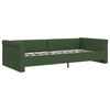 vidaXL Tagesbett mit Matratze USB Dunkelgr&uuml;n Stoff 90x200 cm