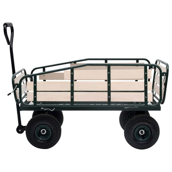 vidaXL Gartenwagen Metall und Holz 250 kg