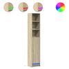 vidaXL LED-Sideboard Sonoma-Eiche 36x32,5x200 cm Holzwerkstoff