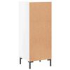 vidaXL Sideboard Hochglanz-Wei&szlig; 34,5x34x90 cm Holzwerkstoff