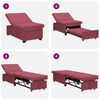 vidaXL Schlafsofa Ausziehbar Weinrot 194 x 50 x 82 cm Stoff