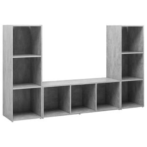 vidaXL | TV-Schr&auml;nk | 3 pcs 37 x 35 x 107.5 cm
