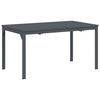 vidaXL Garten Essgruppe 11 pcs Anthrazit Pulverbeschichteter Stahl