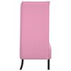 vidaXL Hoher R&uuml;cken Sofa 101cm Rosa Stoff