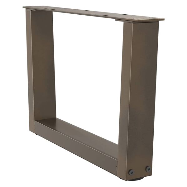 vidaXL Couchtischbeine V-Form 2 St&uuml;ck Naturstahl 50x(30-31,3) cm Stahl