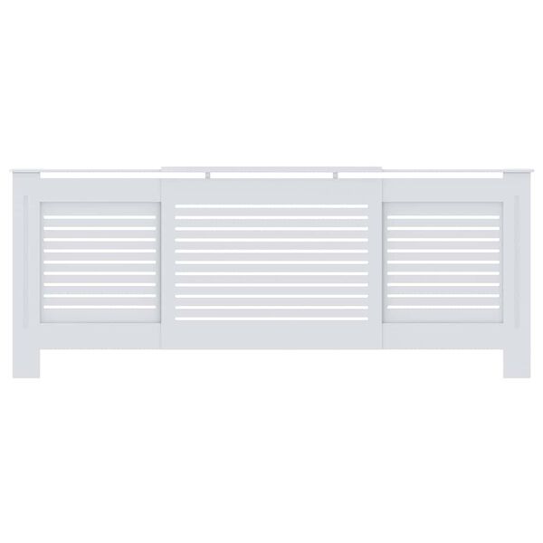 vidaXL MDF Heizk&ouml;rperverkleidung Wei&szlig; 205 cm