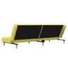 vidaXL Schlafsofa 2-Sitzer Gr&uuml;n Stoff