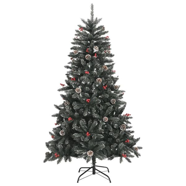 vidaXL K&uuml;nstlicher Weihnachtsbaum mit St&auml;nder Gr&uuml;n 150 cm PVC