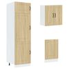 vidaXL 8-tlg. K&uuml;chenschrank-Set Kalmar Sonoma-Eiche Holzwerkstoff