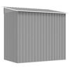 vidaXL Gartenschuppen Grau Metall