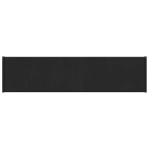 vidaXL Fensterbank Schwarz mit Holzmaserung 60 x 25 x 4,5 cm PVC