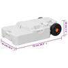 vidaXL Camping-Wassertank mit Rollen 30 L Grau