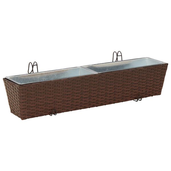 vidaXL Balkon Metall