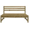 vidaXL Garten-Mittelsofa 120x80 cm Kiefernholz Impr&auml;gniert