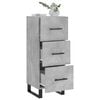 vidaXL Sideboard Betongrau 34,5x34x90 cm Holzwerkstoff