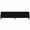 vidaXL Boxspringbett Schwarz 200 x 200 cm Stoff