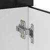 vidaXL K&uuml;chen-Unterschrank Lucca Schwarz Holzwerkstoff