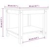 vidaXL Couchtisch Weiß 50x50x45 cm Massivholz Kiefer