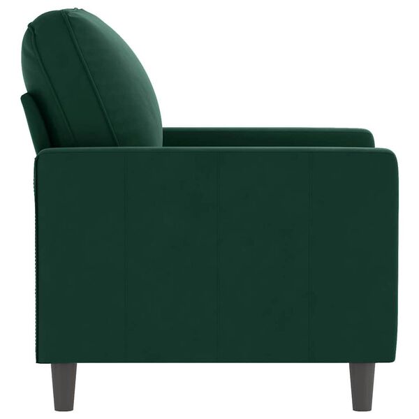 vidaXL Sessel Dunkelgr&uuml;n 60 cm Samt