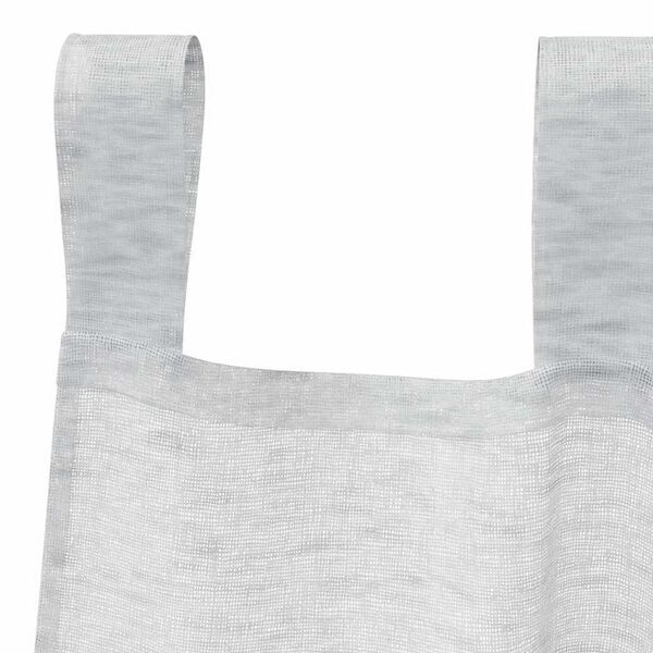 vidaXL Voile-Vorhang 2 pcs Hellgrau 225 x 140 cm Polyester