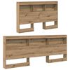 vidaXL Aufbewahrungskopfteil Artisan-Eiche 120 cm Holzwerkstoff