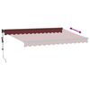 vidaXL Markise Automatisch Burgunderrot 350x250 cm