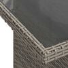 vidaXL Gartensofa-set mit Kissen 5 pcs Grau Poly-Rattan