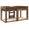 vidaXL Etagenbett f&uuml;r Kinder Altholz 100 x 200 cm Holzwerkstoff
